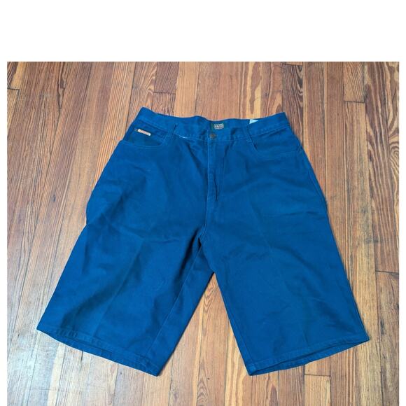 Paco Blue Mens Y2K Shorts Size 34 - Picture 3 of 6
